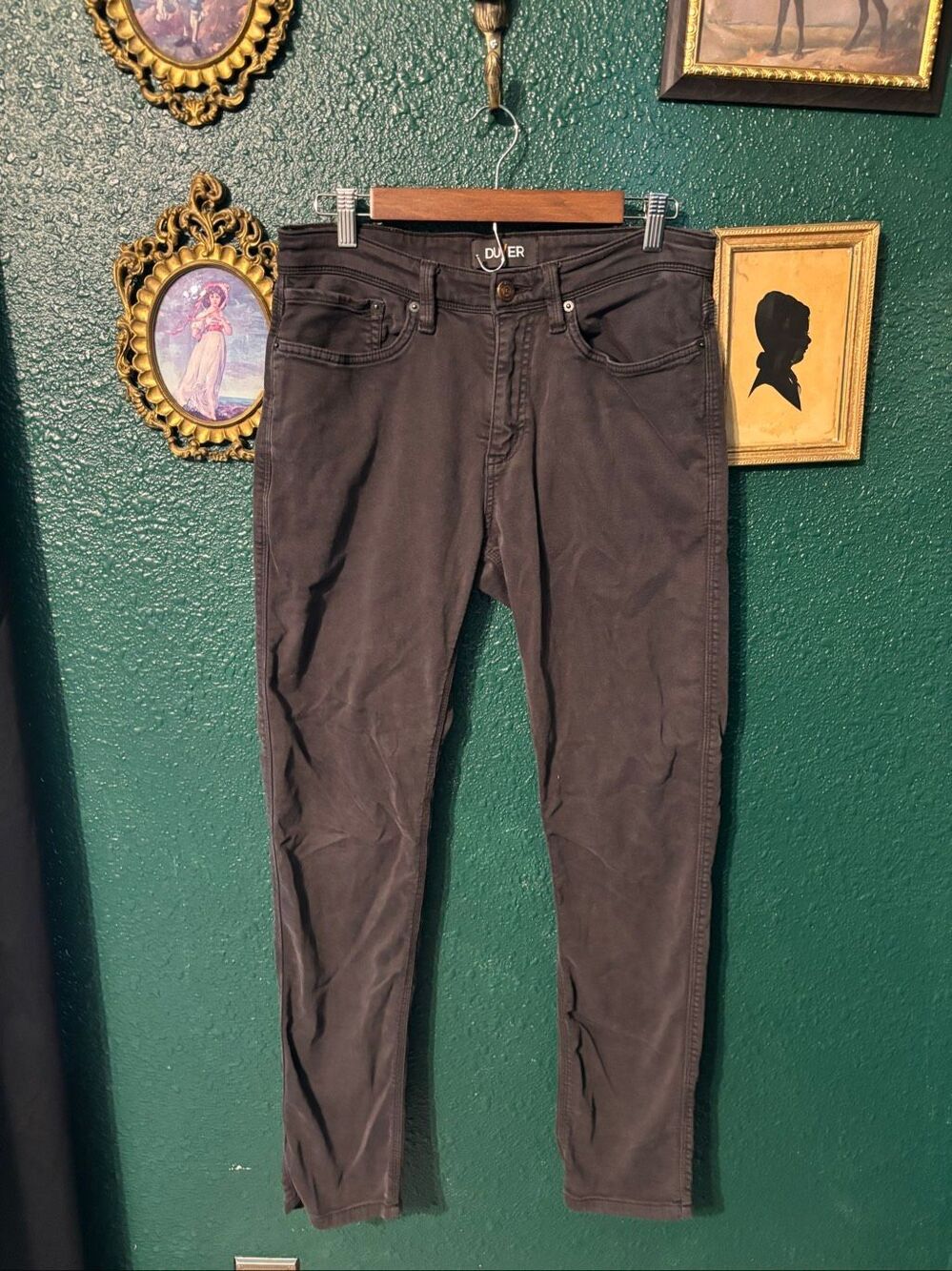 Du/er Slim Straight Gray Pants Sz 32x32
